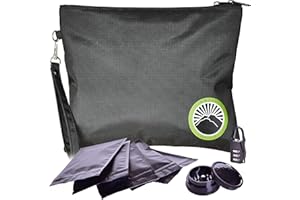 Enjoy Native Smell Proof Bag with Lock 11" x 9", Smell Proof Container, Dog Tested Odor resistant Bags, Best Zipper odor sealing pouch for Herbs, Coffee & Travel Medicine, Scent resistent Containers