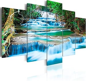 artgeist Canvas Wall Art Print Waterfall 100x50 cm / 39.37