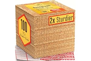 EEVEE Honeycomb Packing Paper Sheets for Moving 12” x 12” Wrapping Paper Sheets Eco Friendly Bubble and Foam Wrap For Shipping Biodegradable Moving Supplies 100 Pack