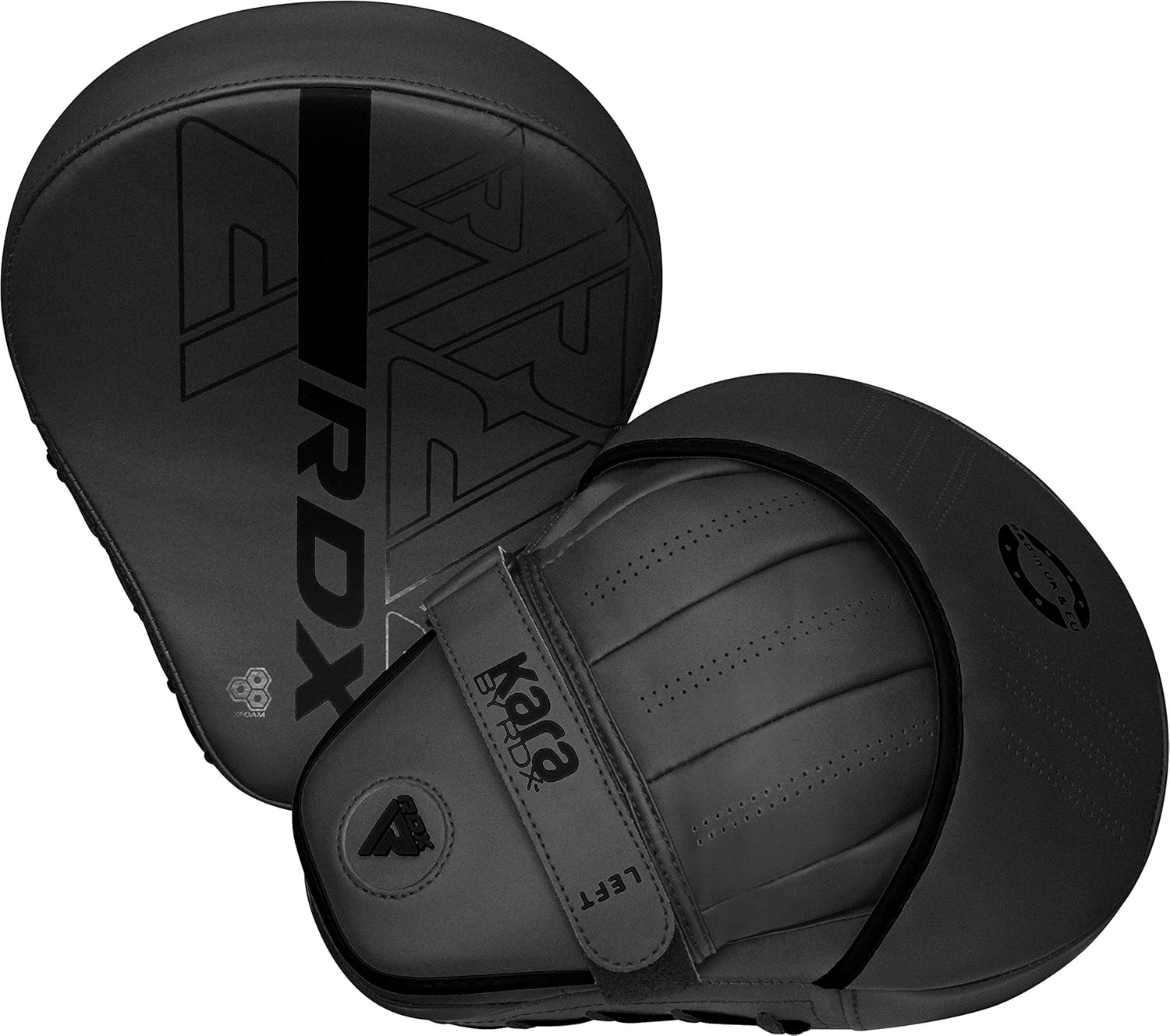 RDX Boxing Pads Curved Focus Mitts, Maya Hide Leather Kara Hook and jab Training Pads, Adjustable Strap Ventilated, MMA Muay Thai Kickboxing Coaching Martial Arts Punching Hand Target Strike Shield : Sports & Outdoors
