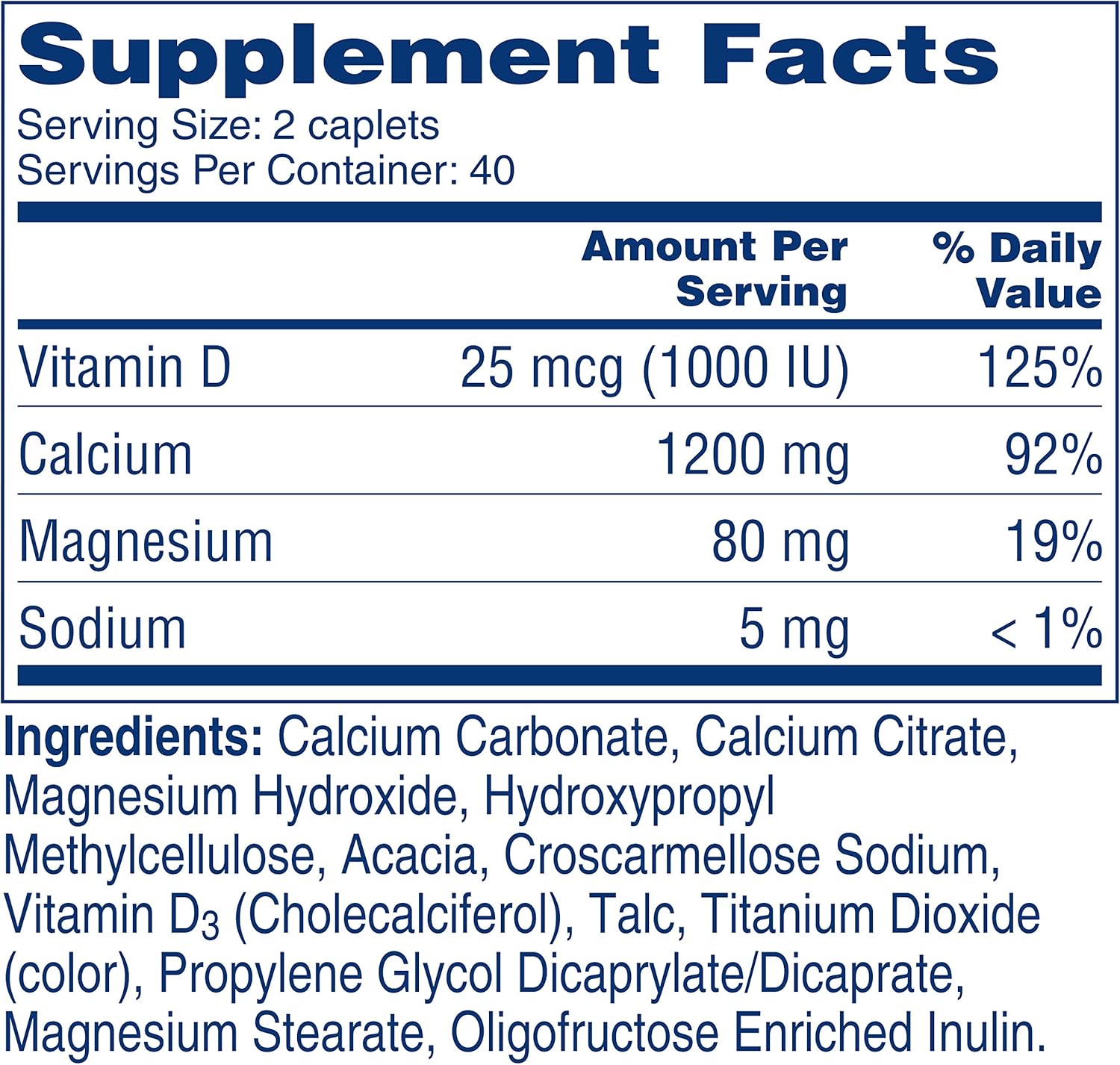 Citracal Slow Release 1200, 1200 mg Calcium Citrate and Calcium Carbonate Blend with 1000 IU Vitamin D3, Bone Health Supplement for Adults, Once Daily Caplets, 80 Count: Health & Personal Care