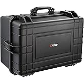 Eylar XL 24 inch Deep Protective Gear, Camera, Tools, Equipment Hard Case Waterproof w/Foam Black