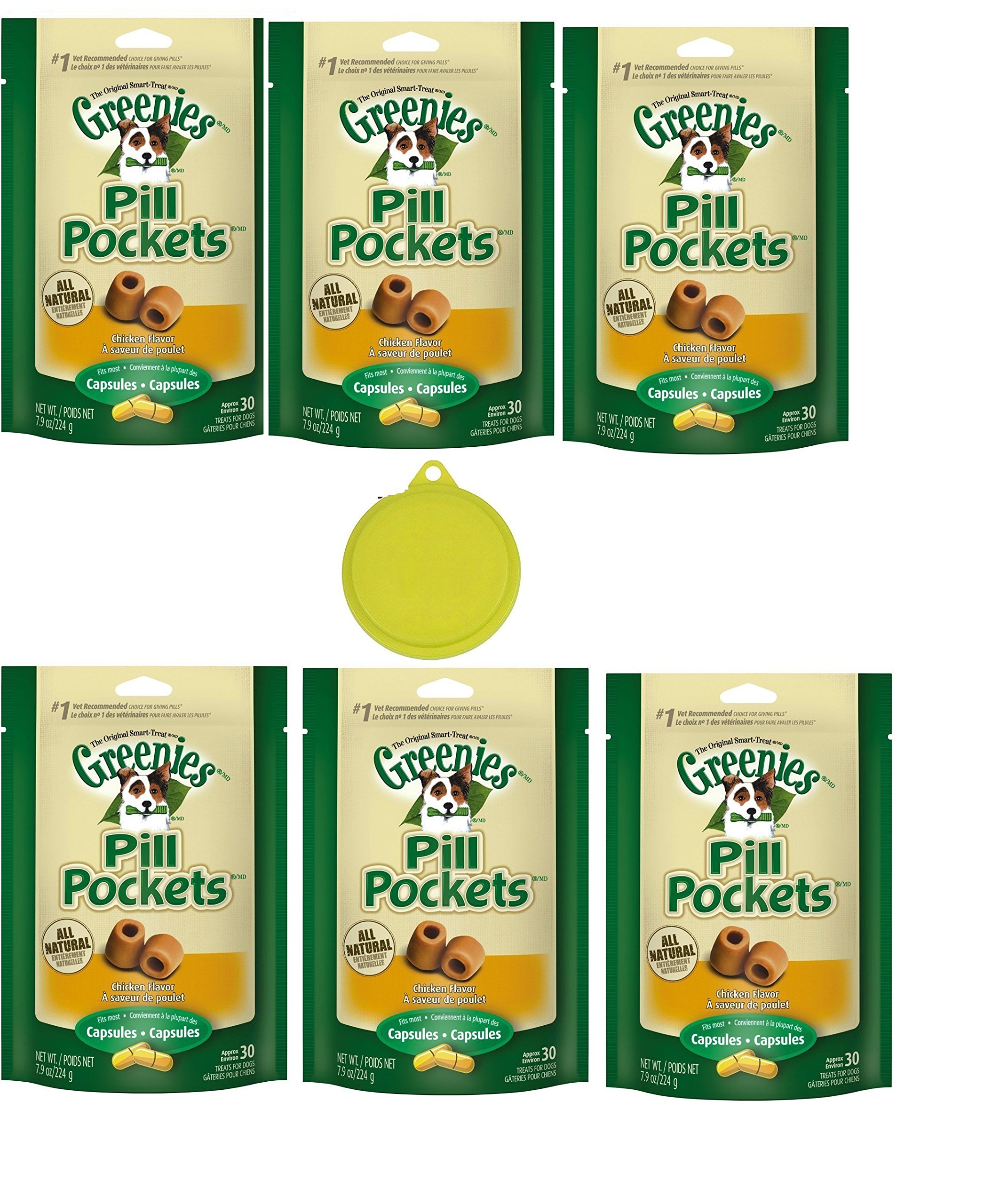 Greenies Pill Pocket Capsule Tablet for Dogs (6 Pack) Chicken Flavored