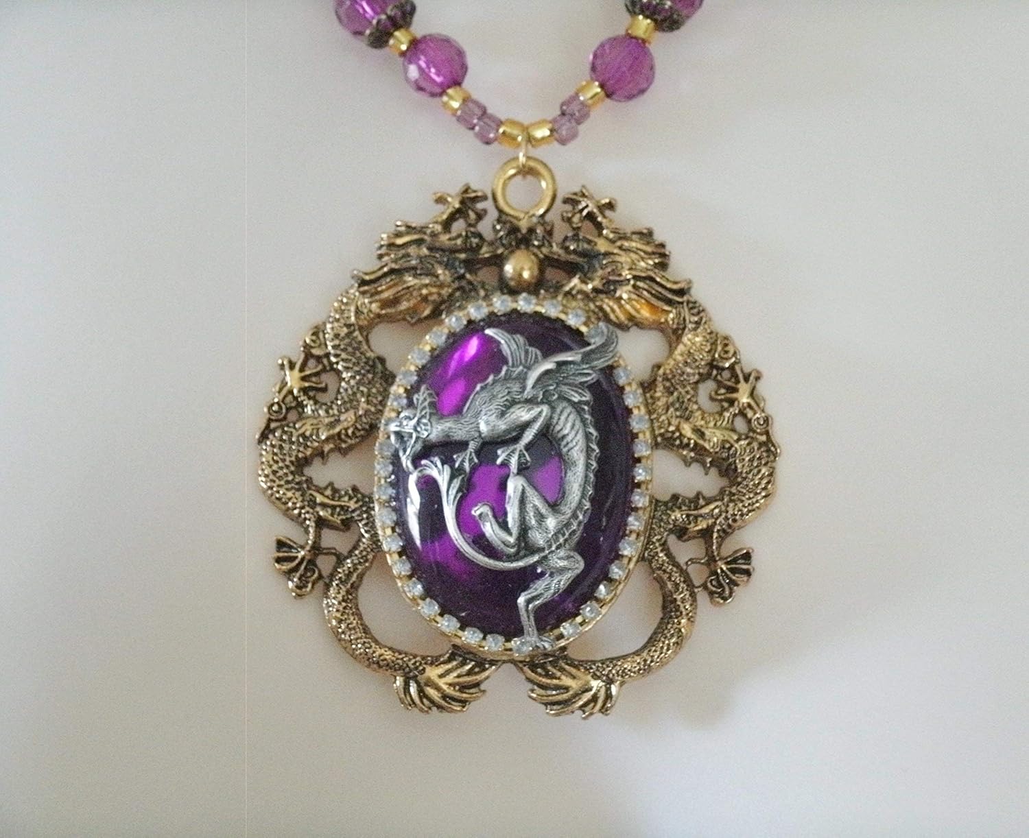 Dragon Necklace, handmade jewelry medieval renaissance
