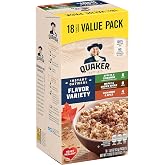Quaker Instant Oatmeal, Variety Value Pack, 18 Count