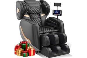 2026 Massage Chair Full Body, Easy To Install & Users Friendly, Zero Gravity Full Body Massage Chairs with Touchscreen Smart Mode, Heated, 10 Fixed Rollers, Footrest, Phone Holder, Bluetooth