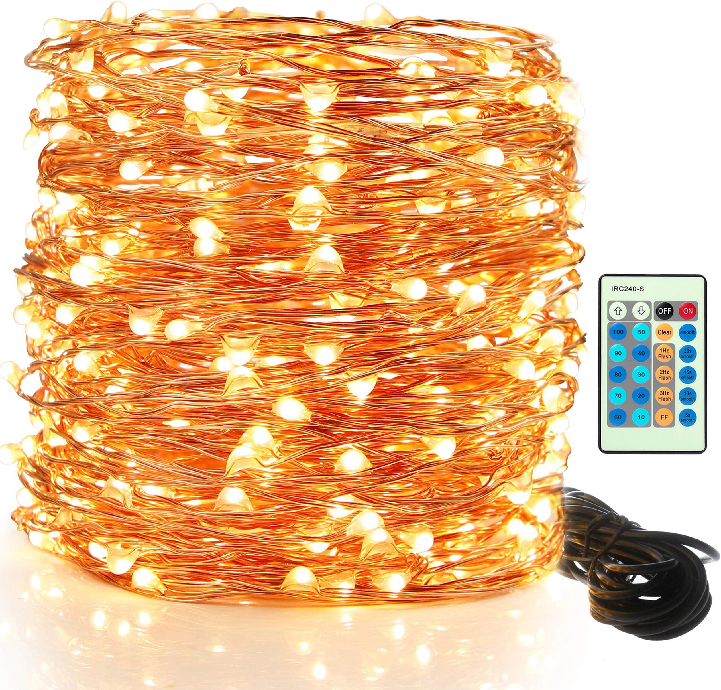 String Lights LED Fairy Lights - Moobibear 30M 300 LEDs Copper Wire Fairy Lights, Dimmable Lights with Remote Control, Decorative Starry String Lights for Indoor or Outdoor, Garden, Party, Christmas