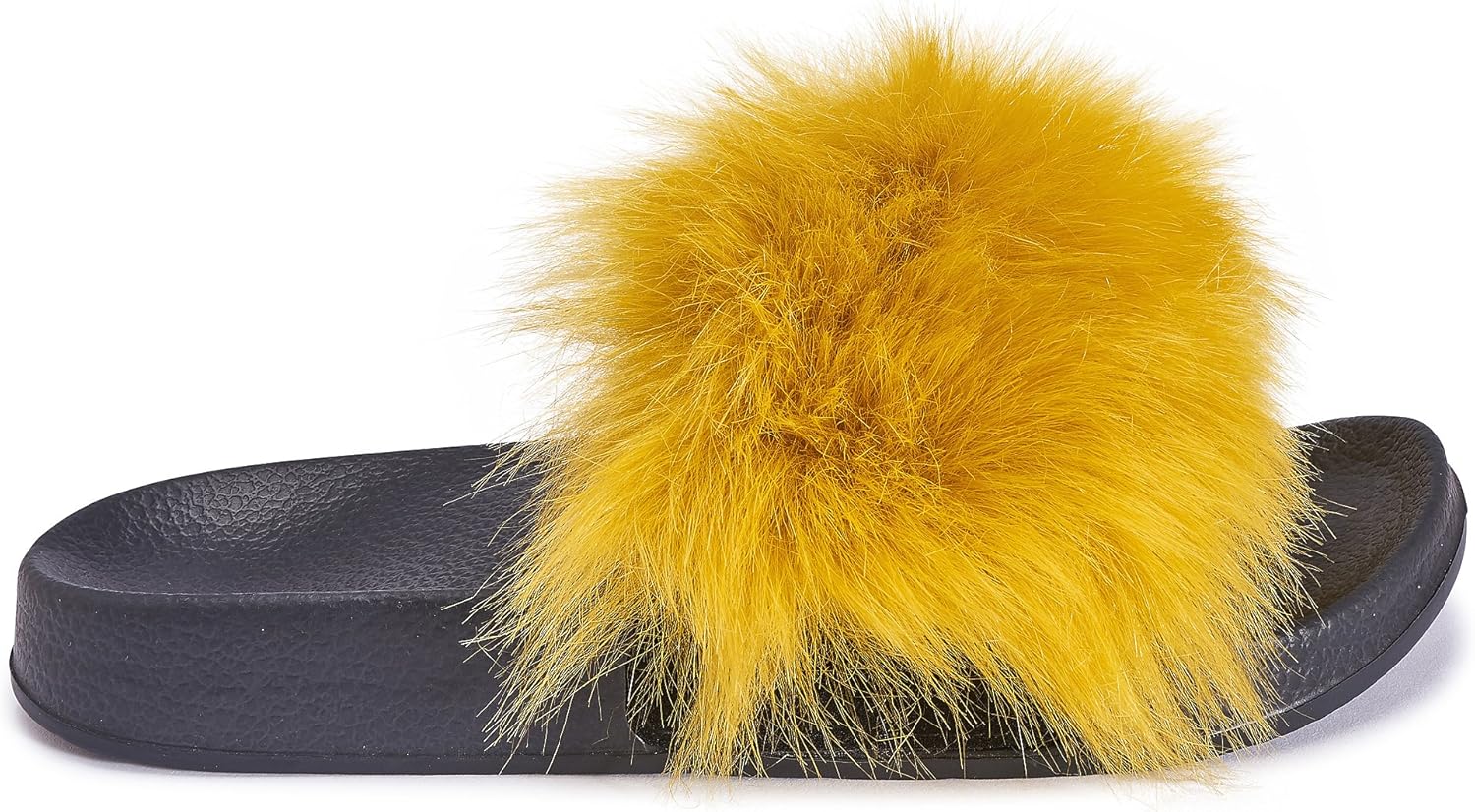 yellow fluffy sliders