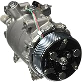 Denso New A/C Compressor with Clutch - 471-7056 | Replaces 38810RWCA02 38810RZYA01 98580 4717056 5512639 6512639. Direct-fit OE-grade replacement.