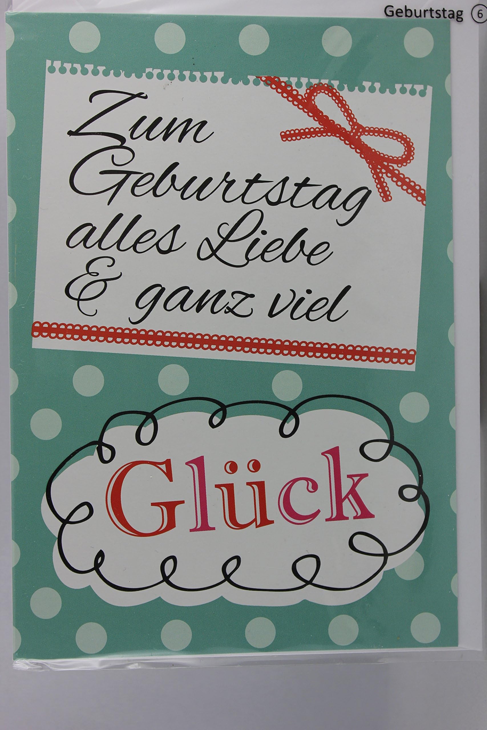 Sheepworld Gruss & Co – 80006 – Folding Card, Ankreuz Card and Envelope Birthday, Happy Birthday, Love & Good Luck