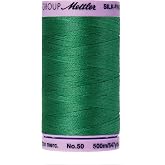 Mettler Silk-Finish Solid Cotton Thread, 547 yd/500m, Kelley