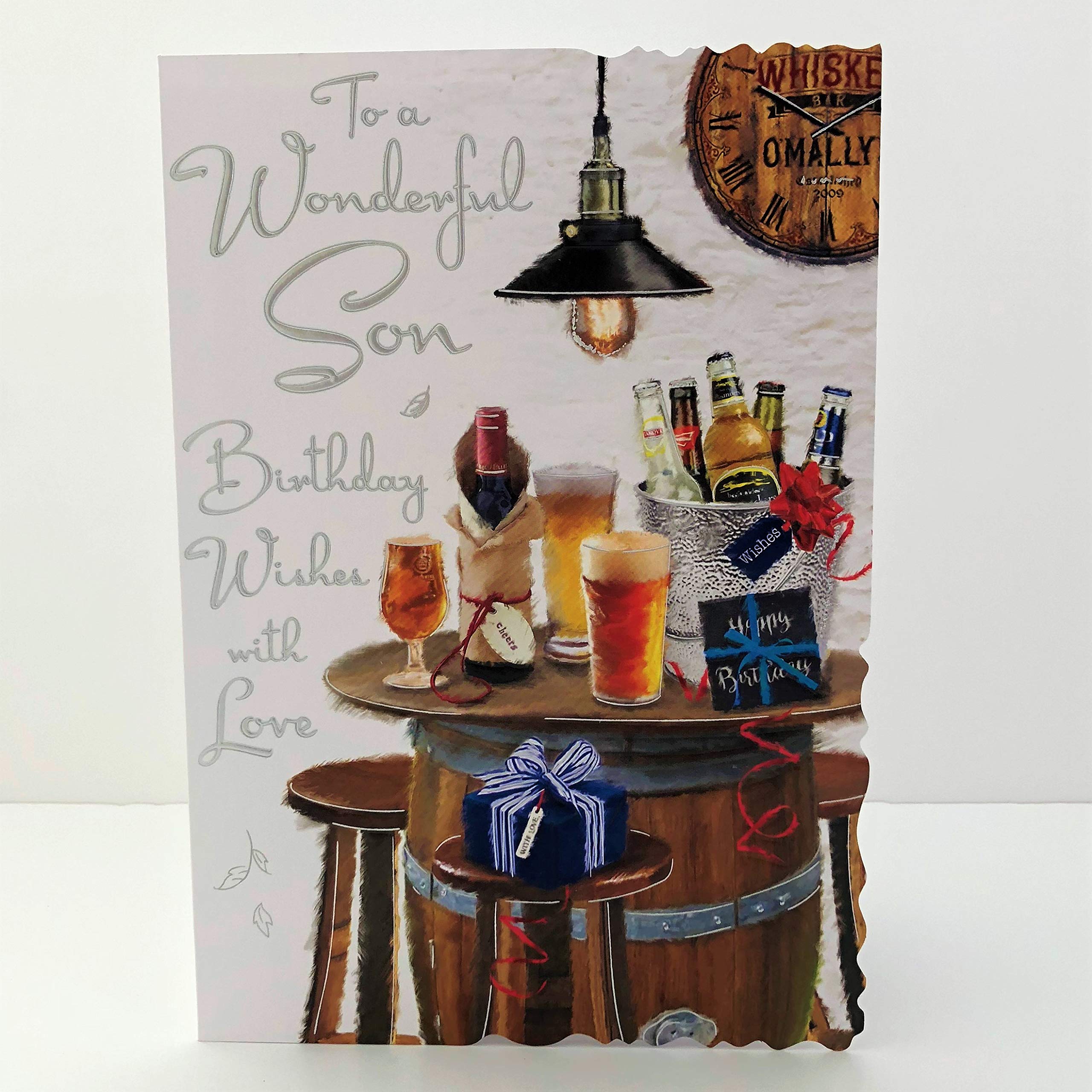Jonny Javelin to A Wonderful Son Birthday Wishes Card - Beer Barrel