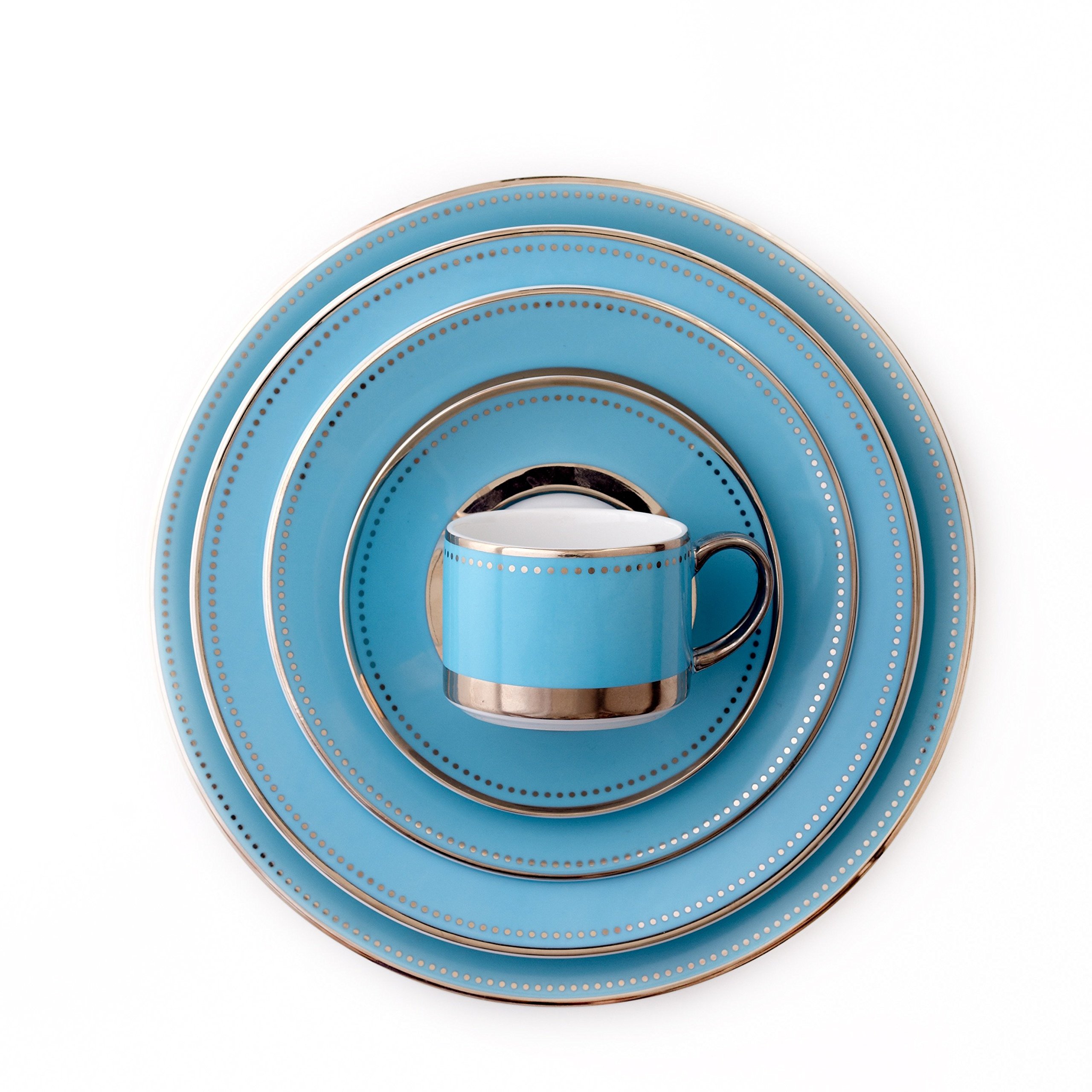 CRU by Darbie Angell Lauderdale 5 Piece Place Setting Dinnerware Set