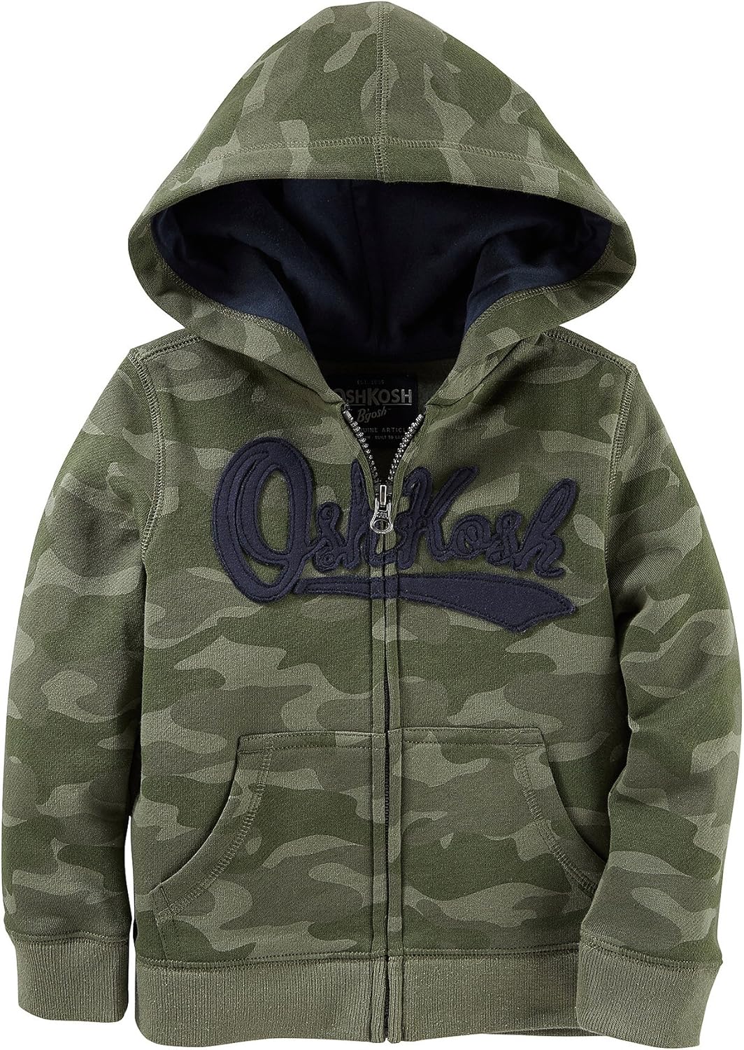 OshKosh B'Gosh Boys' 47 Heritage Fleece Camo Hoodie Clothing