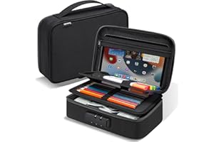 Zannaki Big Capacity Storage Pouch Marker Pen Pencil Case Simple Stationery Bag Box Art Tool & Sketch Storage Boxes for Bullet Journal Middle High School Office College Student Girl Women Adult Teen