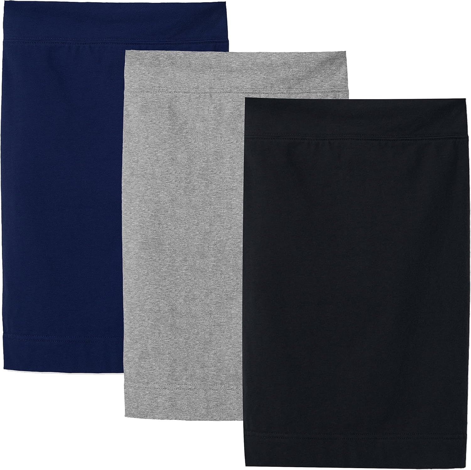 KIDPIK 3-Pack Pencil Skirts - Knee Length Skirt for Girls 4 Years & Up - Comfy Modest Clothing - 3 Colors/Set -: Clothing