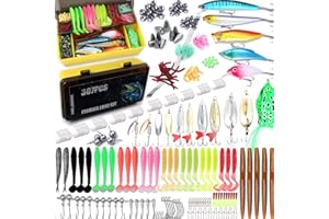 EXAURAFELIS Fishing Gear Fishing Lures All-in-one Tackle Box Minnow Crankbait Spinnerbaits VIB Jigs Hooks Paddle swimbaits Frog Lure Spoon Sinking Lure for Bass Trout Walleye Redfish