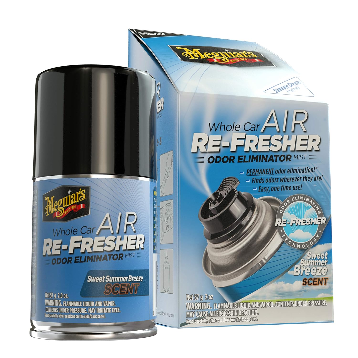 Meguiar's G16602 Whole Car Air Refresher Odor Eliminator 2.5 oz