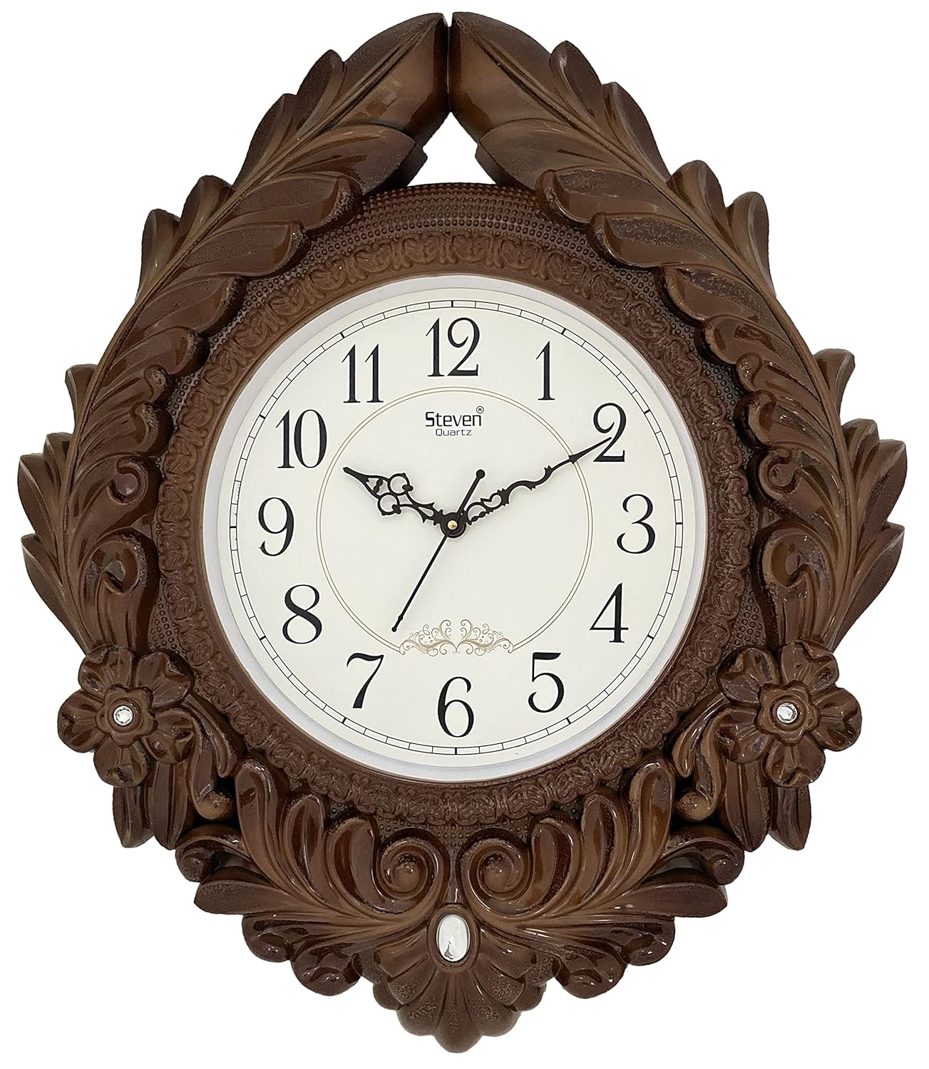 Buy Steven Quartz Antique Designer Wall Clock with Sweep Movement