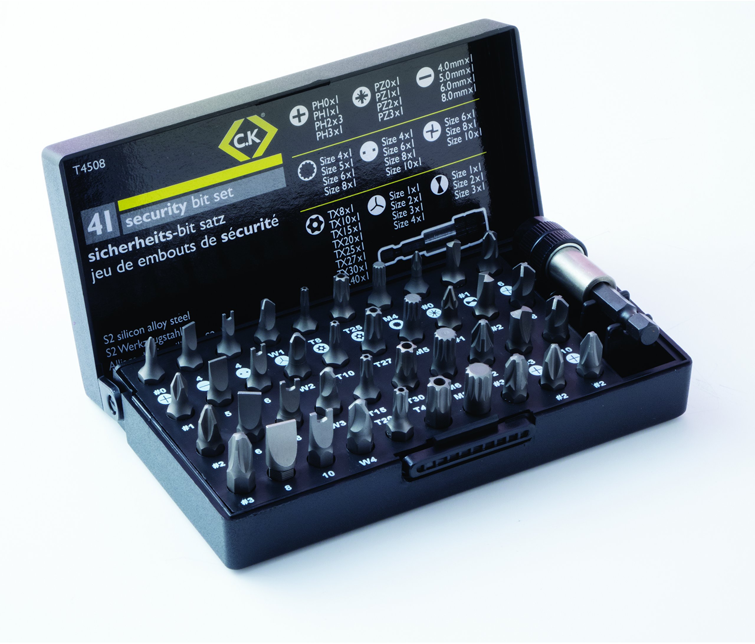 C.K T4508 Security 25 mm Screwdriver Bit Set (41-Piece)