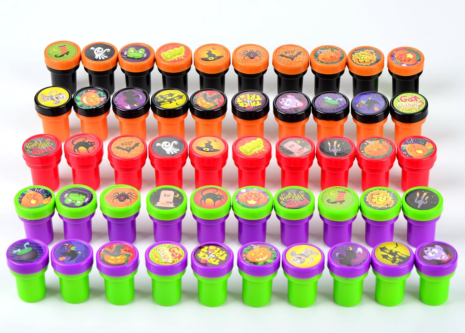 JOYIN 50 Pieces Halloween Assorted Stamps for Kids Self-Ink Stamps (25 DIFFERENT Designs, Plastic Stamps - Image 5