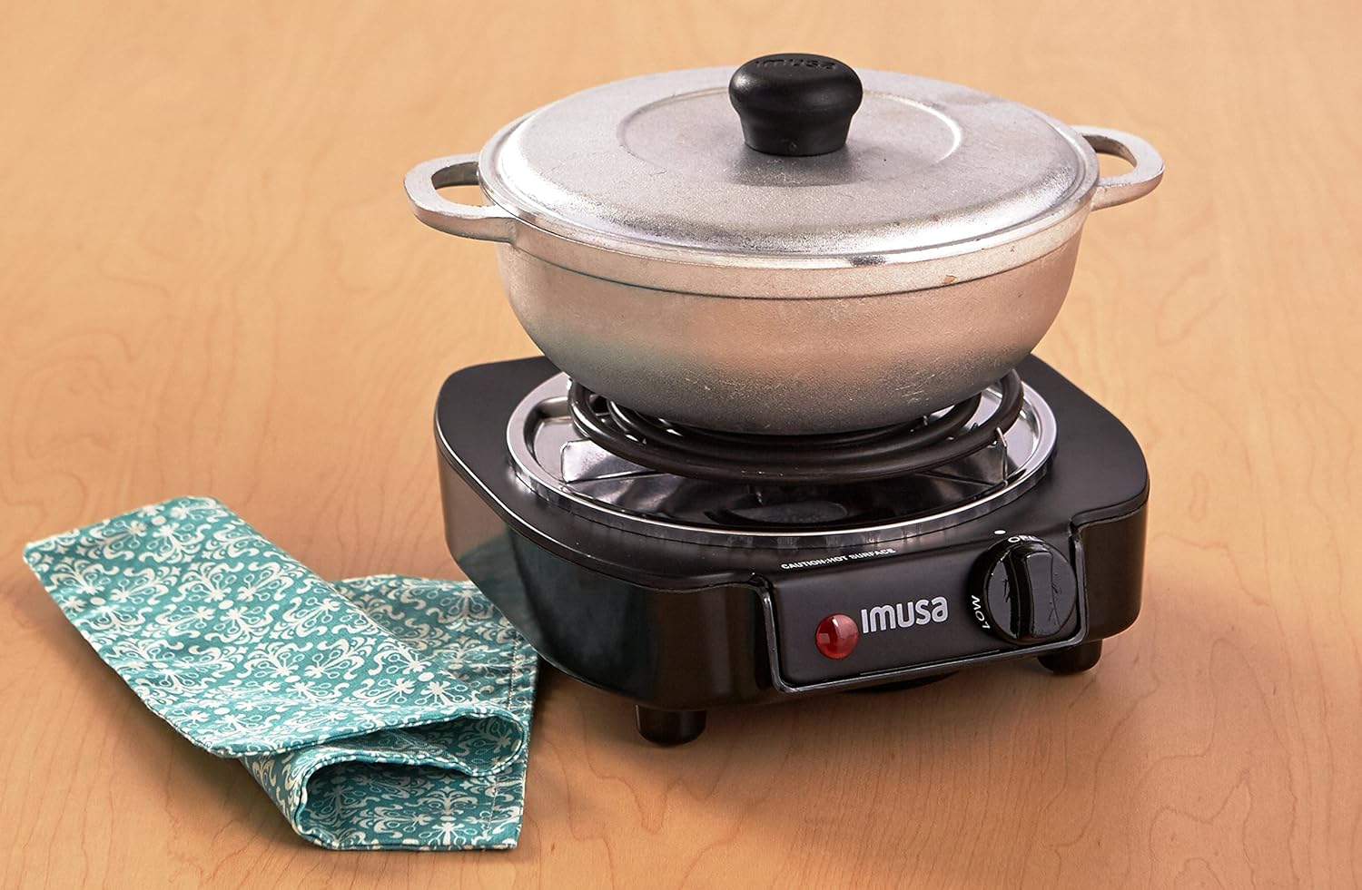 IMUSA USA GAU-80305 Electric Single Burner 1100-Watts, Black: Electric Countertop Burners: Kitchen & Dining