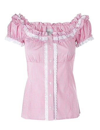 Ramona Lippert Bluse Laila rosa - Trachtenbluse für Damen - Damenbluse