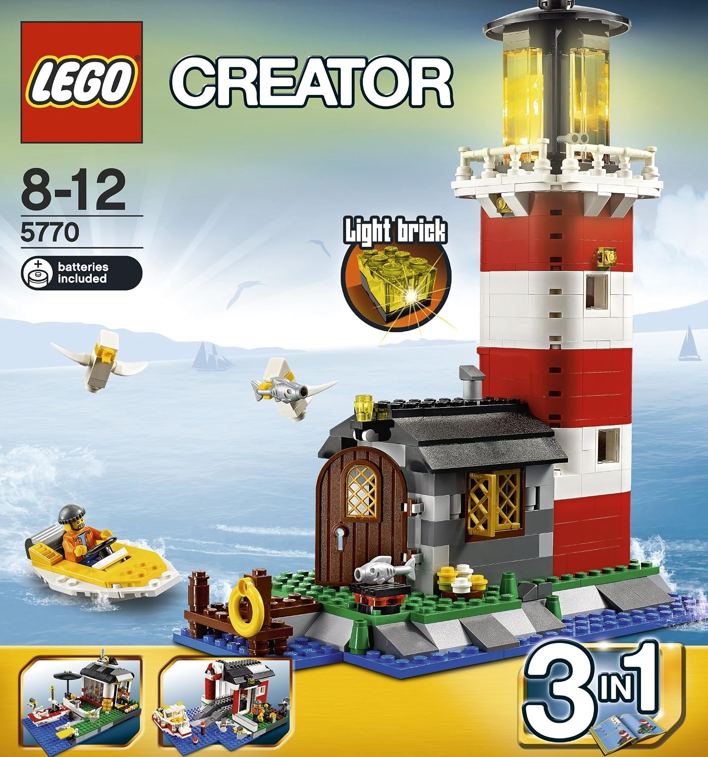 LEGO Creator Lighthouse Island, Assorted Colours Lime Green, Medium - Image 3