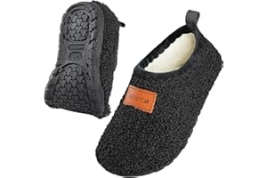 OBBYCO Kids House Slippers Toddler Home Shoes Cozy Lightweight Non-Slip Slippers Socks for Infant Little Boys Girls