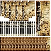Trandraft 30 Sets Music Party Favors for Students Inspirational Pen with Bookmarks Awards for Choir Students Teacher Music Lover Classroom Musician Studio Club (Business)