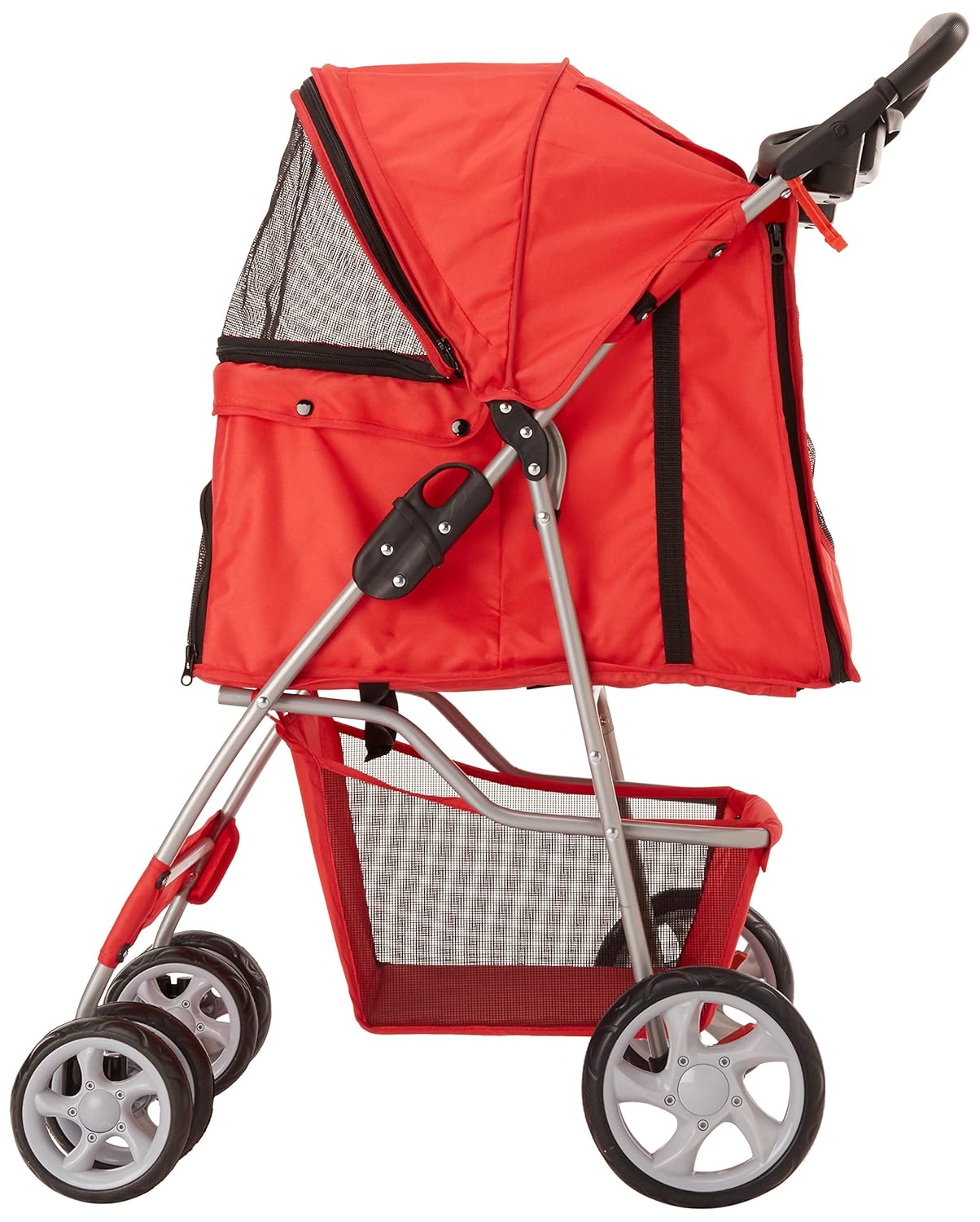 paws & pals city walk n stride 4 wheeler pet stroller for dogs and cats