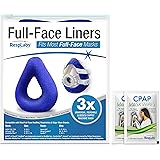RespLabs Full Face CPAP Mask Liners — [3 Pack] Reusable, Universal, and Super Comfortable