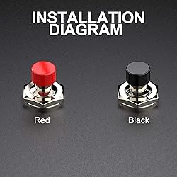DIYhz Momentary Push Button Switch, 1A 250VAC SPST