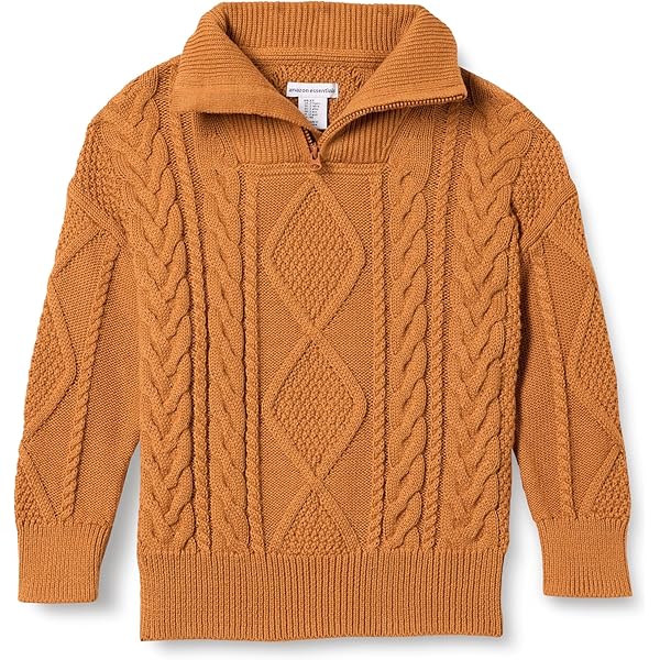 トップス Essential Classic Cable Knit Set Amazon.com: Amazon Essentials Toddler Boys' Quarter-Zip