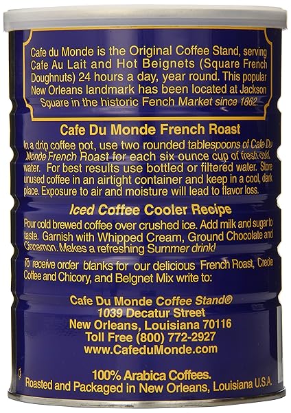 CAFE DU MONDE COFFEE, FRENCH ROAST, 13 OUNCE (