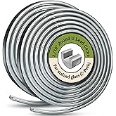 3/16" Round U Lead Came for Stained Glass | 2 6ft Hobby Came for Stained Glass | Strong & Malleable for Smooth Soldering | Ideal for Panels, Windows & Crafts | Lead roll for Hobbyists & Artists