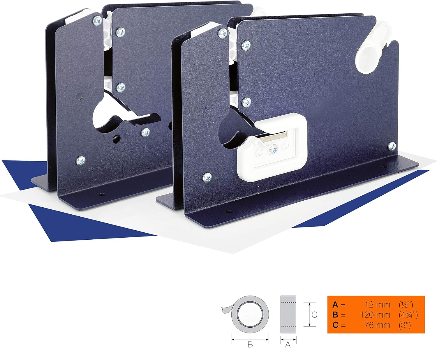 Tendinastro Seals Metal Table Bags with Bag Cutter Blade, for 12mm Adhesive Tapes