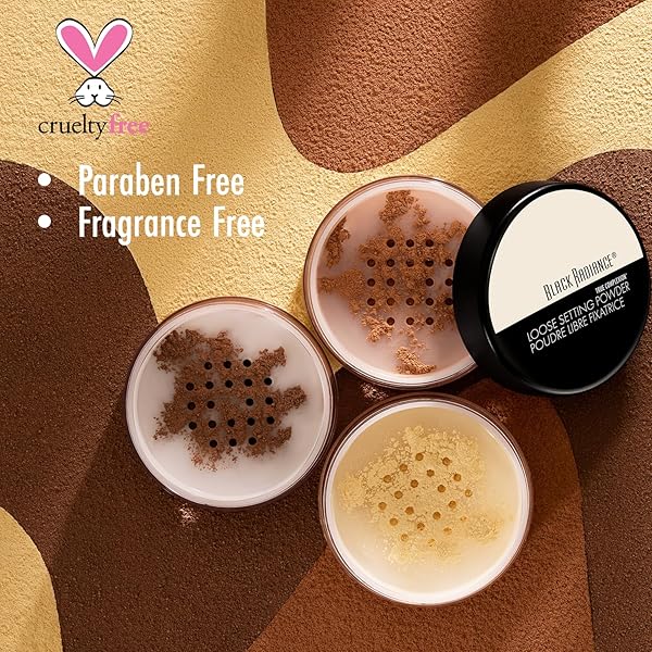 BLACK RADIANCE TRUE COMPLEXION LOOSE SETTING POWDER, SILKY BLENDABLE FORMULA, MINIMIZES IMPERFECTIONS, LONG-LASTING MAKEUP SET(PACKAGING MAY VARY) – BANANA