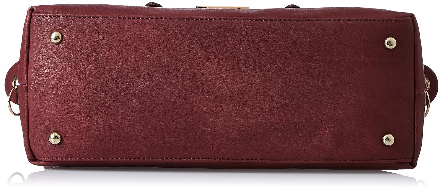 caprese women's satchel (dark red)