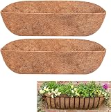 Qianderer 2Pcs Coco Liner 24 Inch Wall-Mounted Trough Replacement Liners view 1