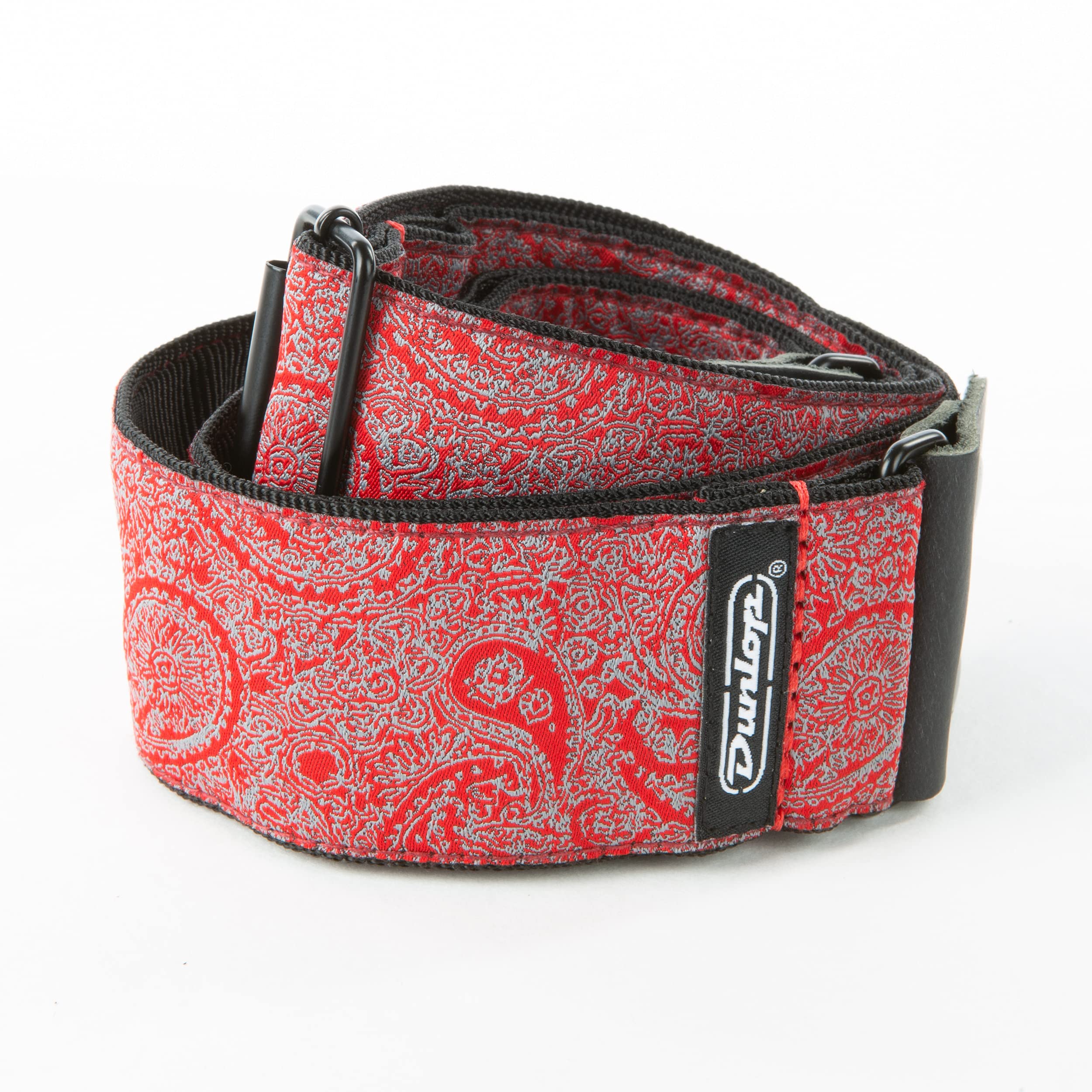 Dunlop Guitar Strap Jacquard Paisley Red D6711