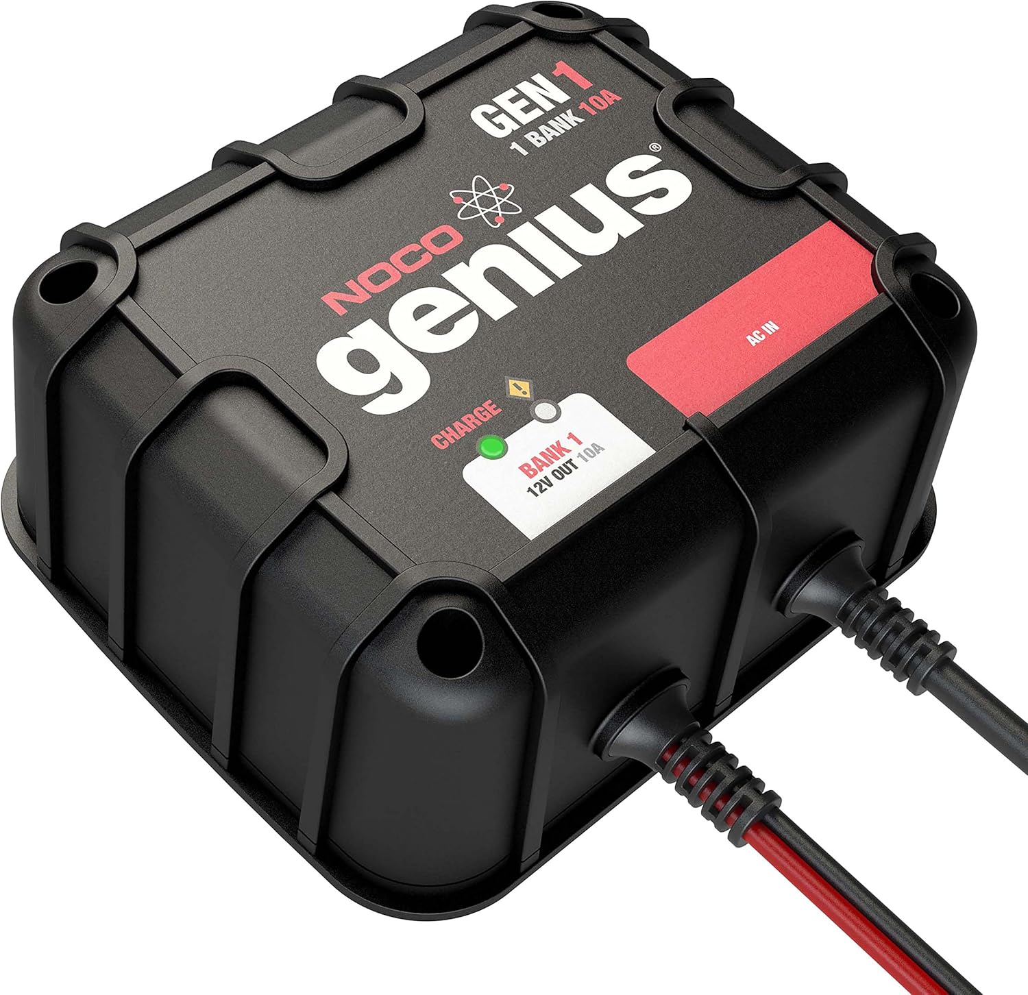 NOCO Genius GEN1, 1-Bank, 10-Amp (10-Amp Per Bank) Fully-Automatic Smart Marine Charger, 12V Onboard Battery Charger And Battery Maintainer: Automotive