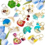 Mocoosy 182 Pcs Resin Keychain Moulds Kit 32 Designs Epoxy DIY Set view 6