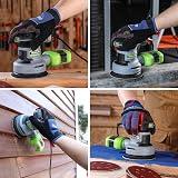 WORKPRO Orbital Sander 300W 125mm 6 Speed 13000 RPM with Dust Box view 7