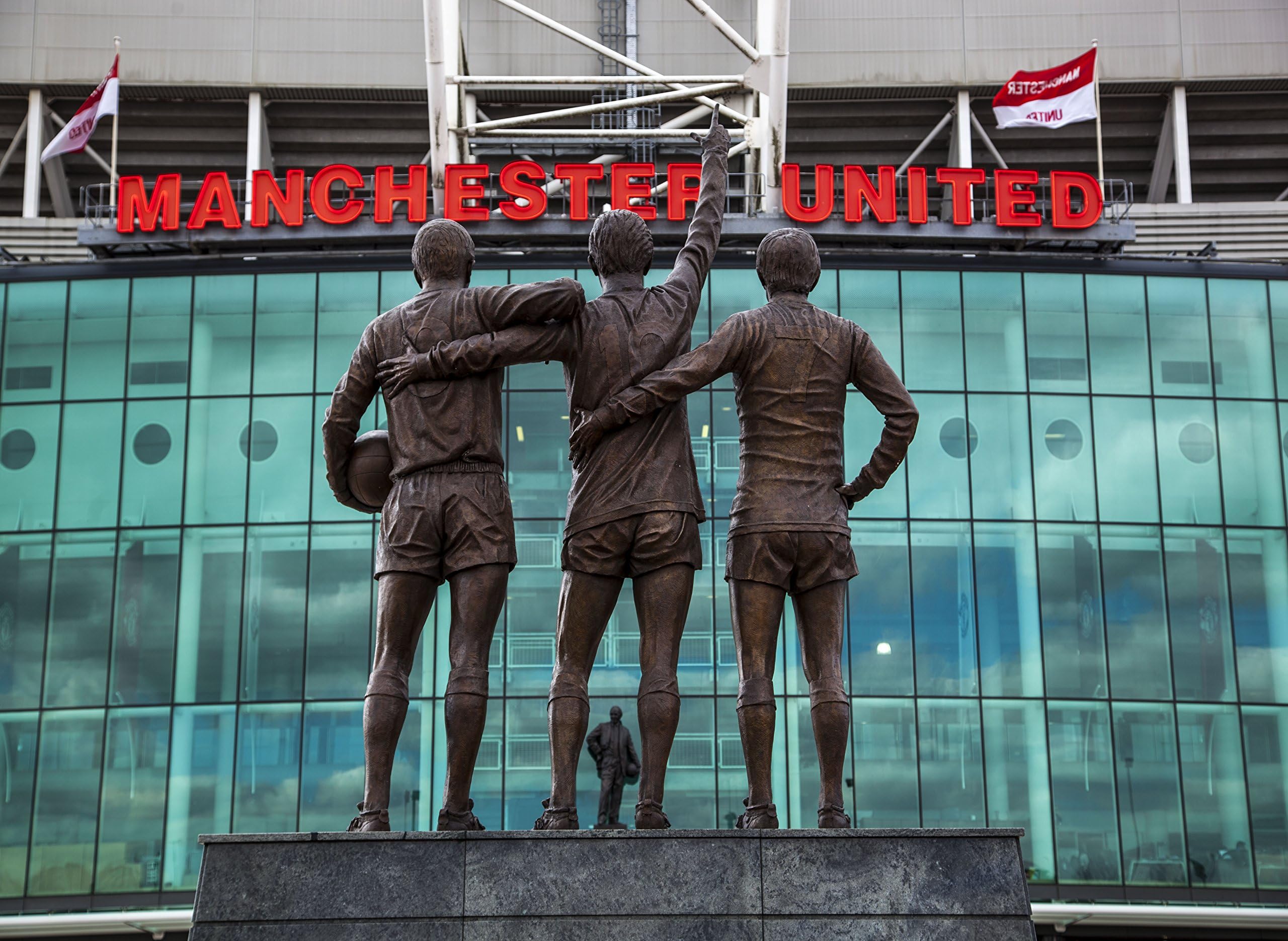 RWH Photography Old Trafford Manchester United Trinity Large Canvas Picture Wall Art 30" x 20"
