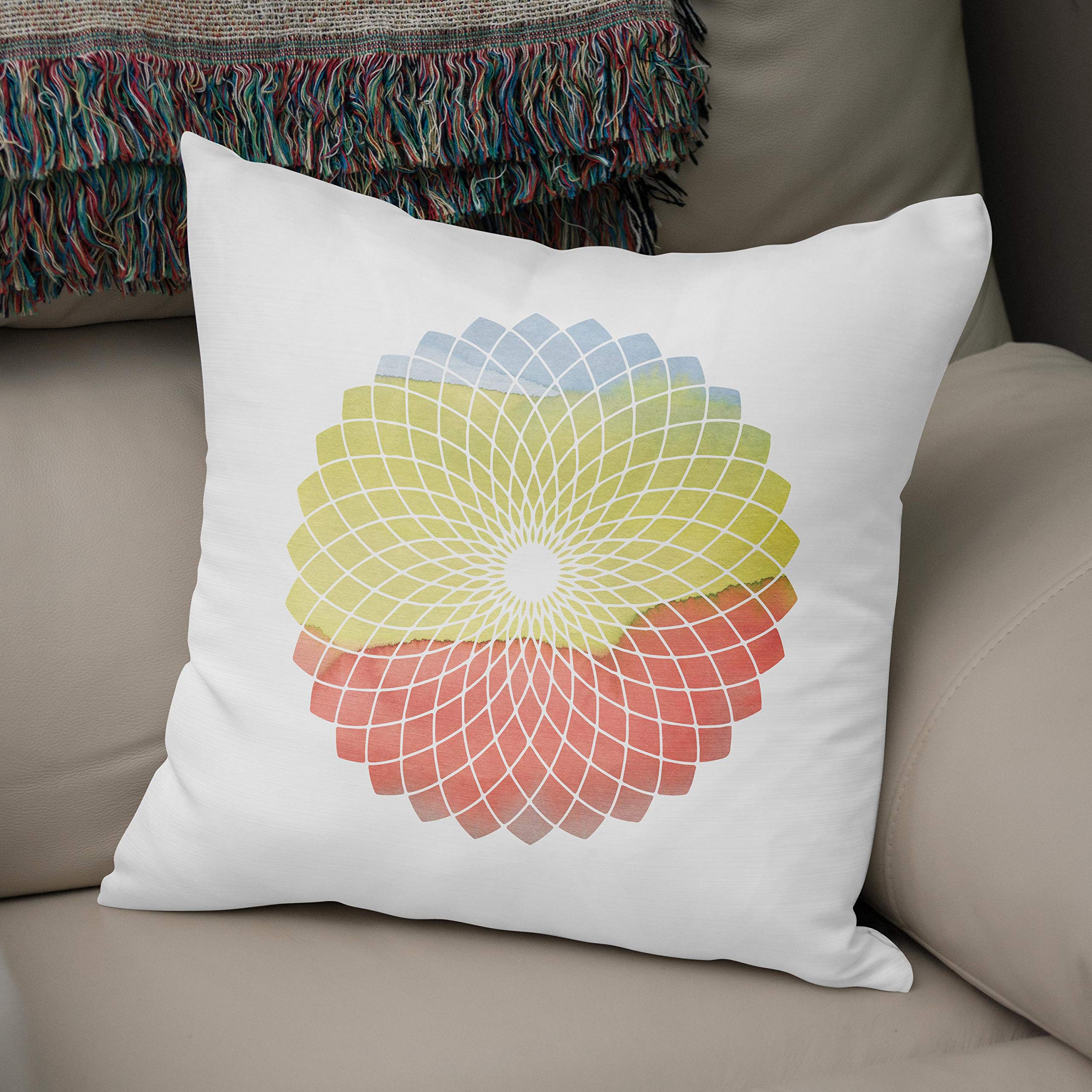 Bonamaison, Decorative Cushion Cover - 50% Cotton 50% Polyester - 43x43cm - Designed and Manufactured in Turkey