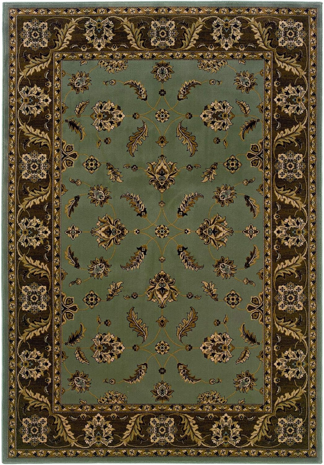 Style Haven Traditional Blue/Brown Area Rug (5'3 x 7'6) 5