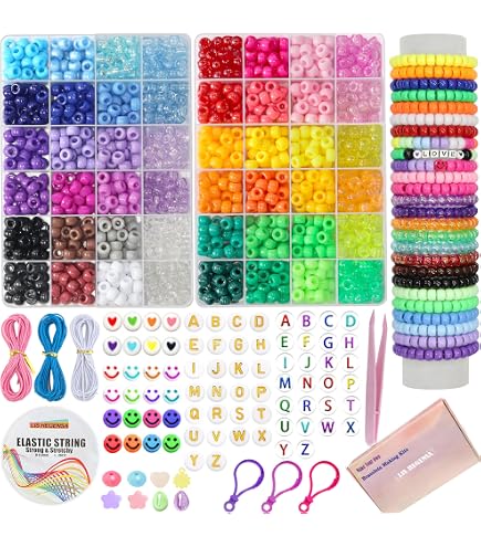 Tingoons 50 PCS 19mm Acrylic Star Beads - Colorful Loose Spacer Beads For DIY Jewelry Making