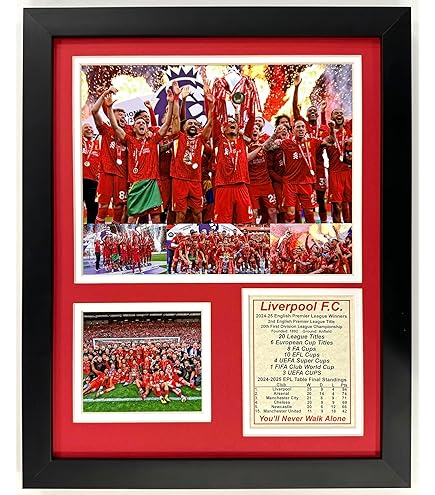 Liverpool 19/20プレミアリーグ優勝　フォトフレーム Amazon.com: Liverpool F.C. - 2020 EPL Champions
