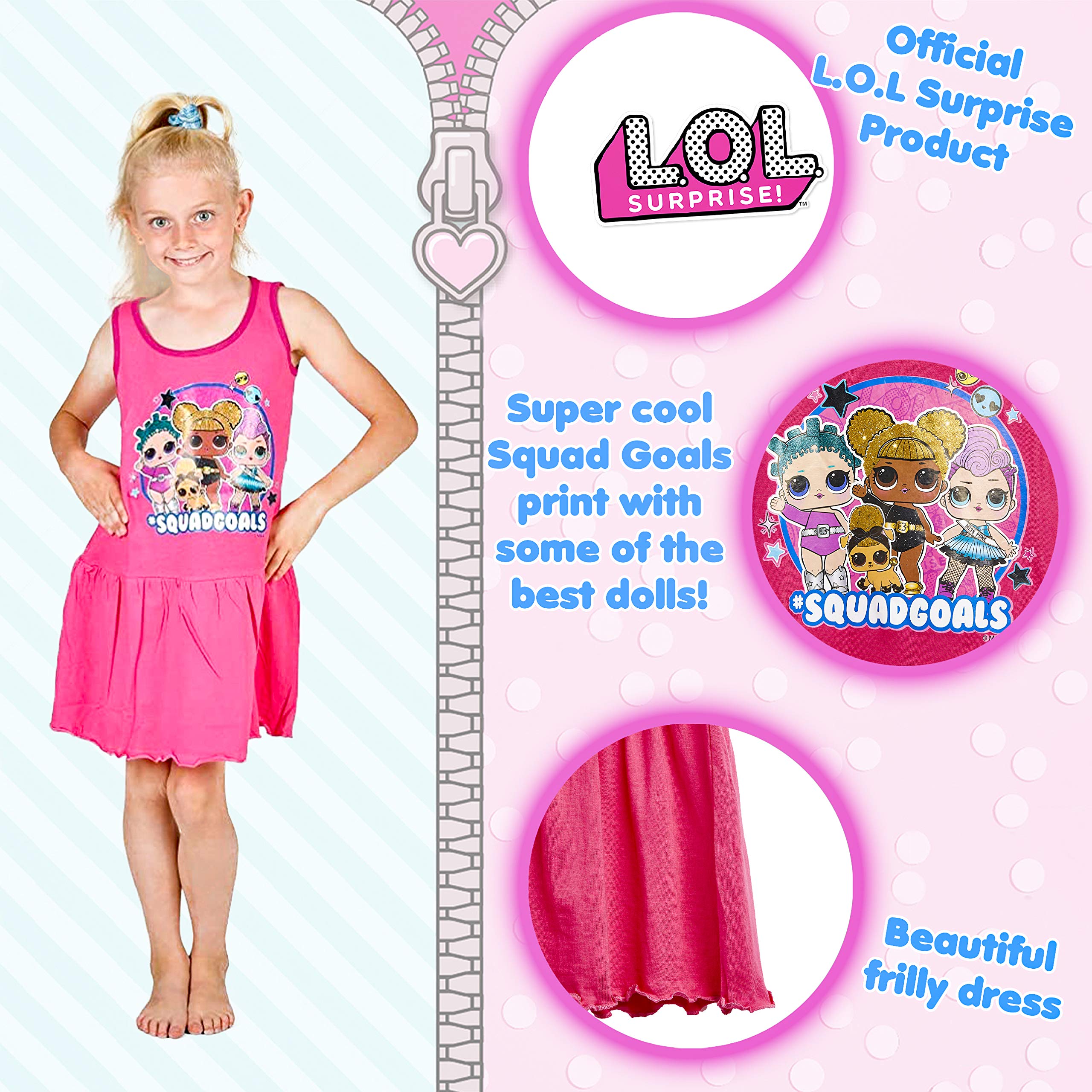 L O L Surprise Lol Dolls Dress For Girls Sleeveless Desertcart